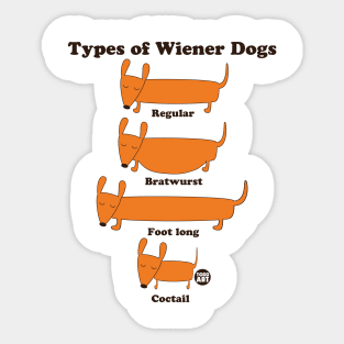 TYPES WIENERS Sticker